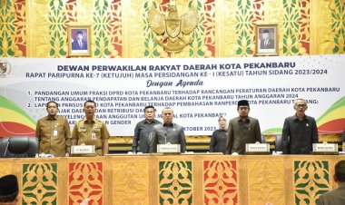 Tujuh Fraksi DPRD Pekanbaru Sampaikan Pandangan Umum terkait APBD 2024