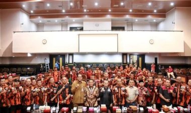 Puluhan Anggota Pemuda Pancasila Riau Dukung Kinerja DPRD Pekanbaru