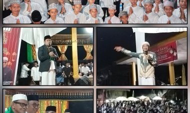 Antusias Warga Langgam Menghadiri Tabligh Akbar Menyambut Bulan Suci Ramadhan 1445 H