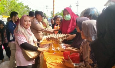 Operasi Pasar Disperindagsar Rohil Diserbu Ribuan Warga: Stand Pasar Murah Dibanjiri Pembeli