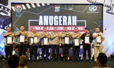Polres Pelalawan Raih Juara III Amplifikasi Cooling system Pemilu Damai 2024 Di LKJ Polda Riau ini pesan Kapolres