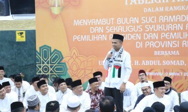 Pj Walikota Pekanbaru Hadiri Tabligh Akbar Bersama Pemerintah Provinsi Riau