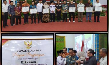 PT Arara Abadi Menerima Penghargaan Piagam Penghargaan CSR PKBL 2023 Dari Pemkab Pelalawan.