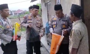 Kapolsek AKP Romi Irwansyah SH MH : Ramadhan BERKAFAH ( Bersama Kaum Duafah)