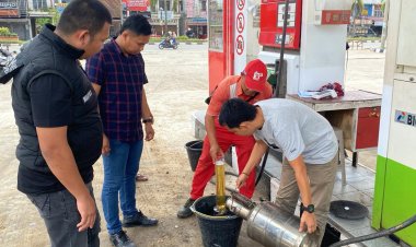 Antisipasi Kelangkaan BBM Jelang Lebaran, Polres Pelalawan Giat Monitoring Dan Pengecekan