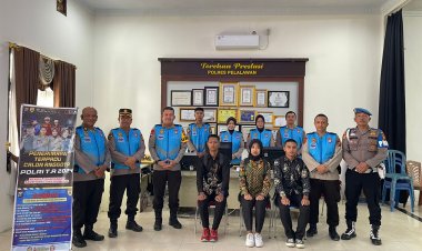 Slogan BETAH, Kapolres AKBP Suwinto SH SIK Awasi Penerimaan Calon Anggota Polri Di Polres Pelalawan