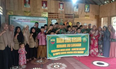 KORAMIL 09/LGM GELAR MAKAN SIANG GRATIS DI PONPES BADRUL HIDAYAH