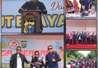 Sempena HUT Bhayangkara Ke 78, Forkopimda Pelalawan Ikut Lomba Masak Nasi Goreng Pada Acara Olahraga Bersama Polres Pelalawan