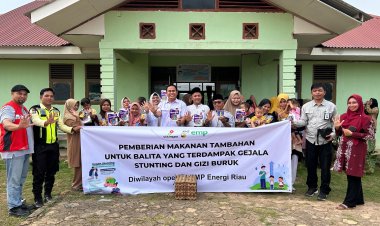 EMP Energy Riau Berikan Bantuan Balita Beresiko Stunting Di Posyandu Di Wilayah Operasi Kabupaten Inhu Dan Pelalawan