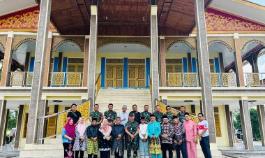 Dandim 0313/KPR Silaturahmi ke Balai Adat Melayu Pelalawan, Jalin Keakraban dan Bangun Sinergi
