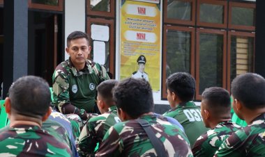 Dandim 0313/KPR  Berikan Motivasi Dan Semangat Kepada Anggota di Lokasi TMMD Ke 121