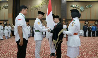 PJ Walikota Pekanbaru Kukuhkan Anggota Paskibraka Tahun 2024