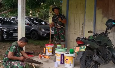 Jelang Penutupan TMMD Ke 121 Kodim 0313/KPR, Satgas Lakukan Sejumlah Persiapan