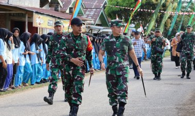 Pangdam I/BB Cek Langsung Persiapan Terakhir Jelang Acara Penutupan TMMD ke-121 Kodim 0313/KPR di Di Desa Gema