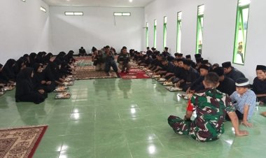 Kasrem 031/WB Dukung Program Makan Sehat  Bergizi Di Ponpes Asy Syekh Abdull Wahhab  Bidayatul  Musthafawiyah