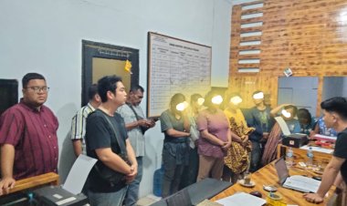Tidak Sempat Mencuri, 11 Emak-Emak Ditangkap Security PT RAPP Dan Di Serahkan Ke Polsek Pangkalan kerinci
