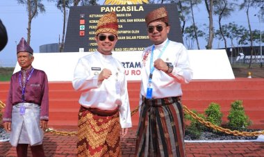 Wakil Ketua DPRD Pekanbaru dan Pj Walikota Hadir di Upacara Pancasila 2024 di Blok Rokan