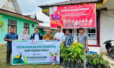 PT EMP Energi Riau Serahkan Tanaman Produktif di Kelurahan Kerumutan
