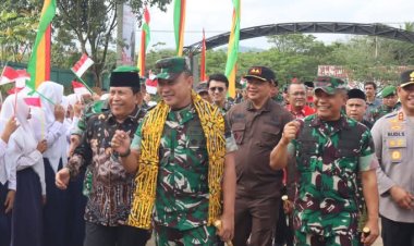 Pangdam I/BB Kunjungan Kerja Cek Pembangunan Makodim Di Rokan Hulu