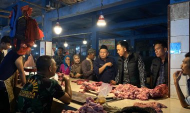 Sat Reskrim  Dan Disperindag Pelalawan Giat Pengecekan Harga Sembako Menjelang Ramadhan