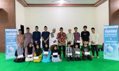 EMP Bentu Limited Santunin Anak Yatim di Lokasi Sumur CEN-02