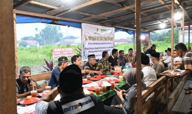 EMP Bentu Ltd Gelar Buka Bersama Wartawan Pelalawan Di Kota Pangkalan Kerinci