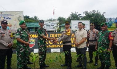 PT. Musim Mas Dukung Program Kapolda Riau untuk Giat Penanaman Pohon Buah-Buahan
