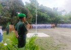 Bertindak Sebagai Irup ,Danramil 09/Langgam Himbauan Siswa SMK Tanamkan Disiplin