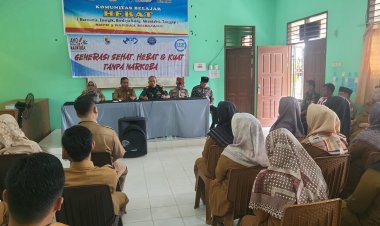 Danramil 09/Langgam Berikan Materi Wawasan Kebangsaan Kepada Guru SMP Negeri 03 Bandar Sei kijang