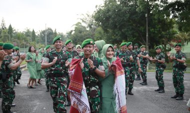 TRADISI PISAH SAMBUT KOMANDAN BATALYON INFANTERI 121/MACAN KUMBANG