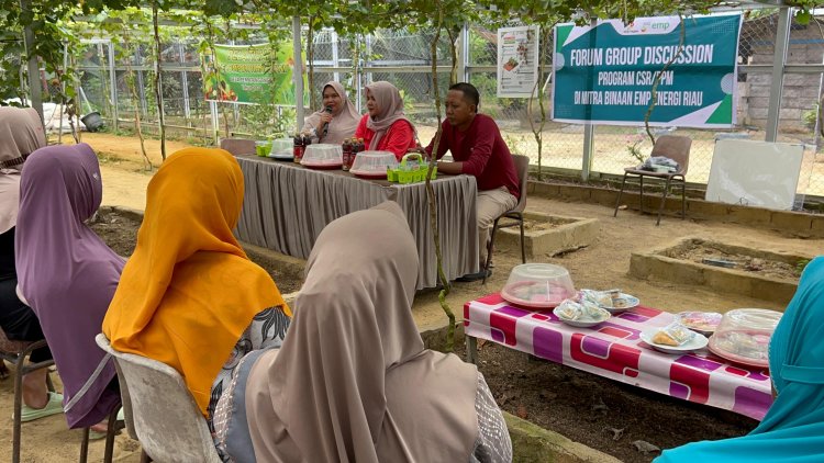 EMP Energi Riau Gelar FGD Bersama KWT Anggur Sari di Pematang Tinggi