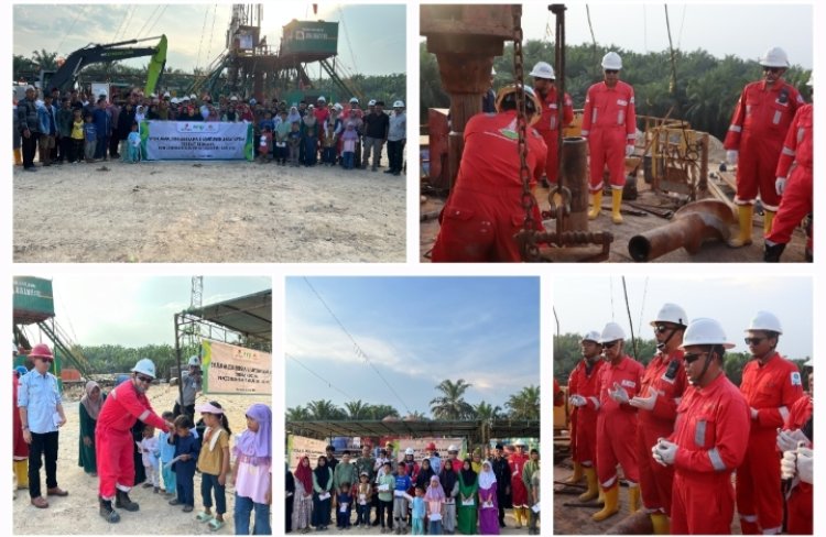 Doa Bersama & Santunan Anak Yatim Dalam Rangka Pengeboran Lokasi Sumur Migas Kayuara 20