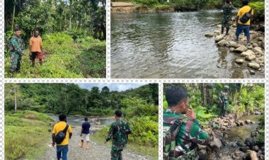 Pos Selal Yonif 751/VJS akan berupaya mewujudkan “Manunggal Air” untuk Warga Pedalaman Papua