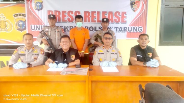 Polsek Tapung Ungkap Kasus Curanmor Dan Penggelapan Di 9 TKP Dan 1 Masih DPO