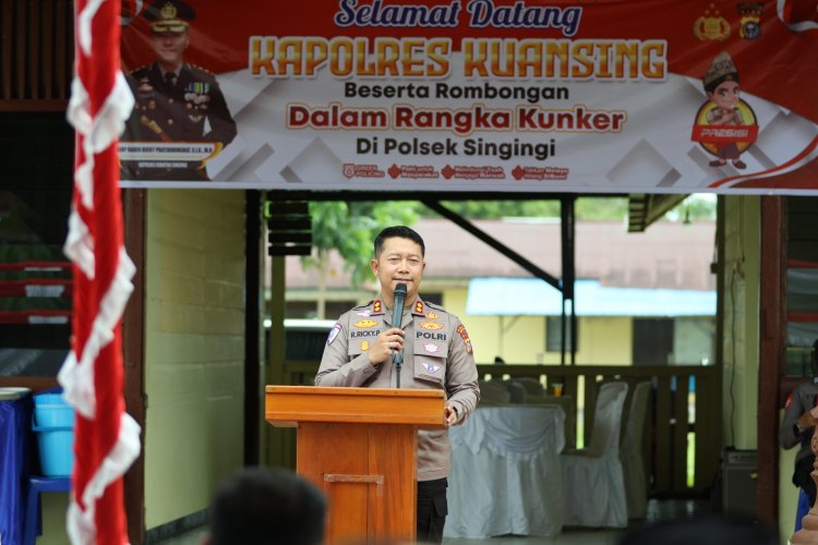 Kapolres Kuansing Tekankan Aktifkan Pos Kamling Dan Perkuat Sinergi Dengan Masyarakat