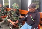 Menembus Medan Berat Demi Warga Perbatasan, Pos Serambakon Satgas Yonif 751/VJS Gelar Anjangsana Layanan Kesehatan