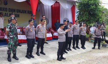 Polres Pelalawan Gelar TFG dan Penilaian Sispam Mako dan Sispam Unras