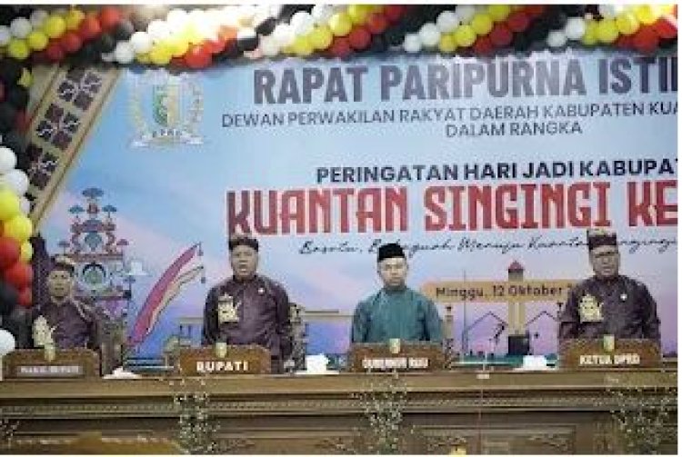 Rapat Paripurna HUT ke-26 Kuansing Teguhkan Komitmen Menuju Daerah Hebat dan Bermarwah