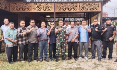 Silahturahmi Dan Kopi Morning Bersama Perwira Penghubung Kabupaten Pelalawan Kodim 0313/KPR