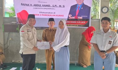Sosialisasi Empat Pilar Kebangsaan: H. Abdul Hamid Ajak Siswa SMAN 2 Pangkalan Kuras Jaga Keutuhan Bangsa