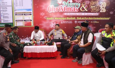 Polres Pelalawan Patroli Sinergitas Forkopimda Kabupaten Pelalawan Jaga Keamanan Ibadah Natal