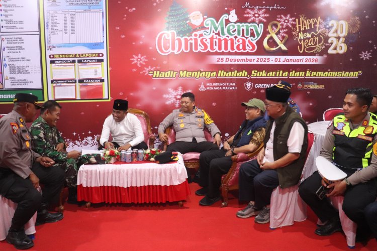 Polres Pelalawan Patroli Sinergitas Forkopimda Kabupaten Pelalawan Jaga Keamanan Ibadah Natal