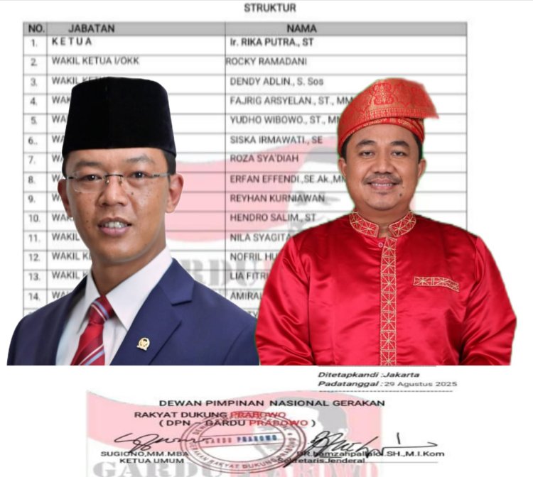 DPN Gardu Prabowo Percayakan Riau kepada Rika Putra