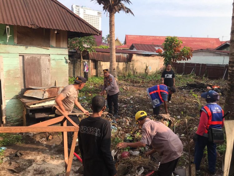 Kapolsek Sukajadi Pimpin Goro Secara Serentak Di Wilayah Kecamatan Sukajadi