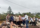 Kombes Pol Suwinto SH.,S.I.K Dampingi Kasatgas PRR Bersama Menteri PKP Tinjau Lokasi Pasca Bencana Alam Di Sumatera Utara