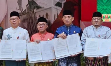 Dukung Program Koperasi Merah Putih, Kuansing Ikut Penandatanganan Pinjam Pakai Aset Pemprov Riau