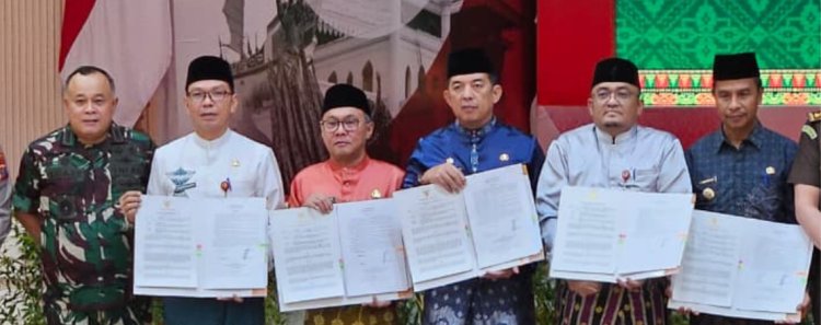 Dukung Program Koperasi Merah Putih, Kuansing Ikut Penandatanganan Pinjam Pakai Aset Pemprov Riau