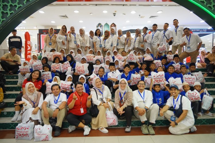 Tebar Energi Sepenuh Hati Lewat SEBARAN 5.0, PHR Zona 1 Gandeng Anak Yatim Pilih Baju Lebaran