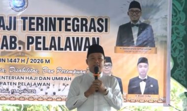 Wakil Bupati H Husni Thamrin Buka Manasik Haji Terintegrasi Tingkat Kabupaten Pelalawan Tahun 2026