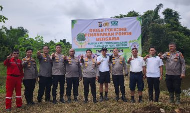 Polres Pelalawan Kolaborasi Bersama PT Musim Mas  Patroli Karhutla Dan Memperingati Hari Bumi